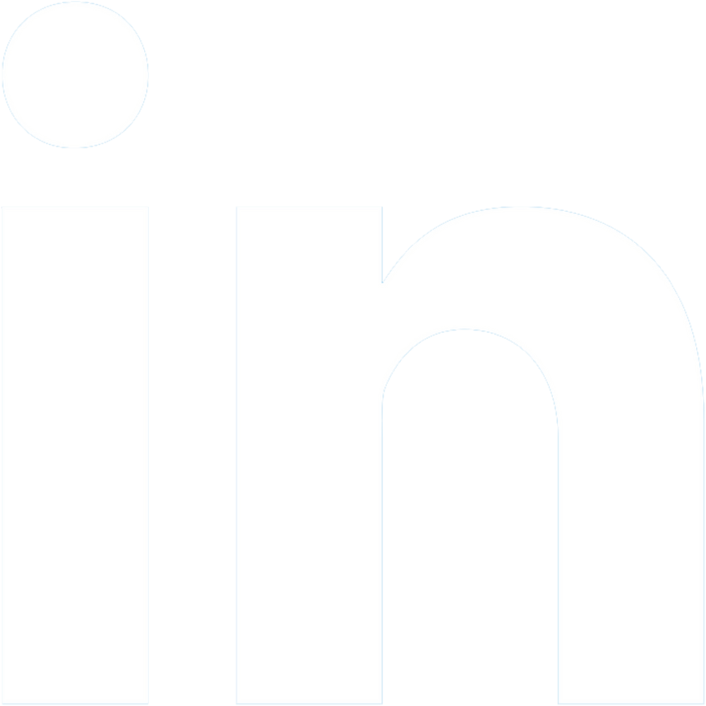 linkedin white logo